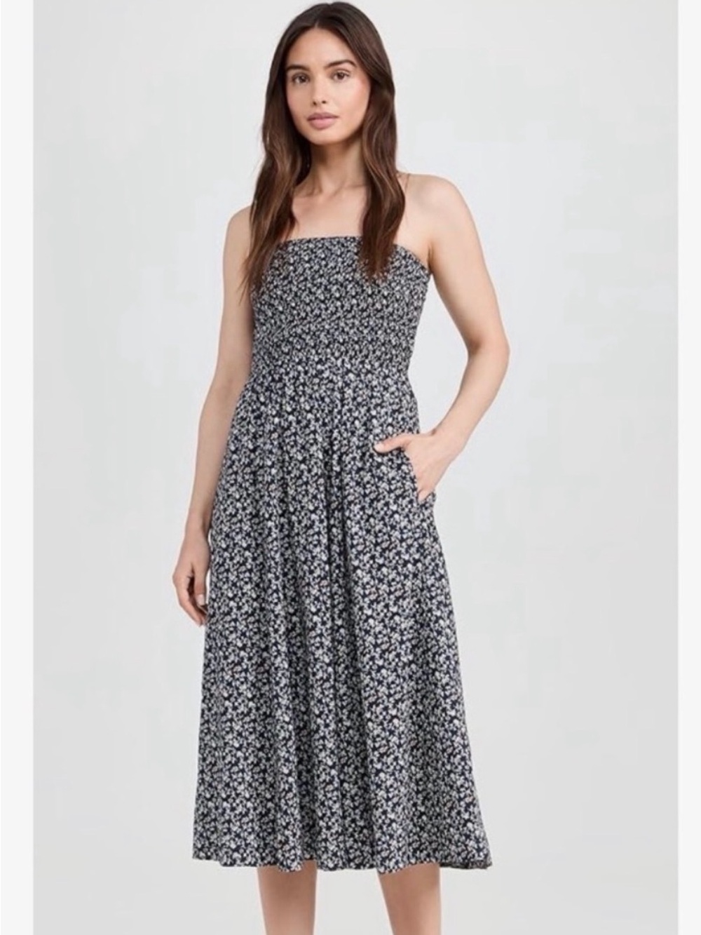VERONICA BEARD
Cornelia Strapless Midi Dress